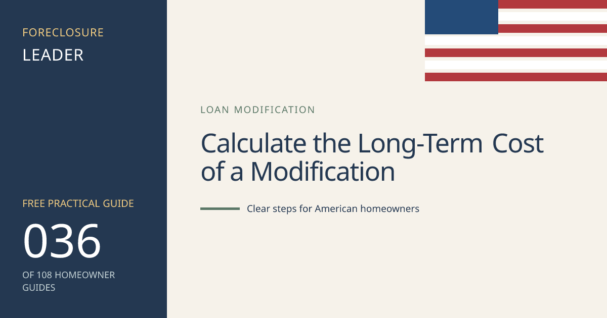 Calculate the Long-Term Cost of a Modification: visual guide for U.S. homeowners