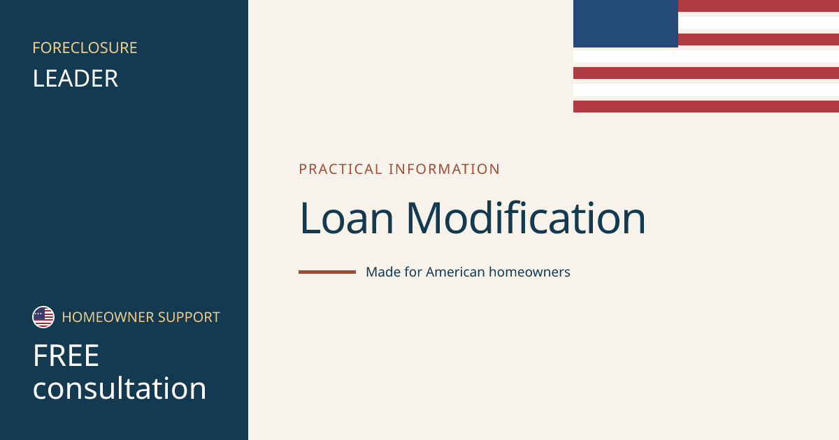 How mortgage loan modification works: visual guide for U.S. homeowners